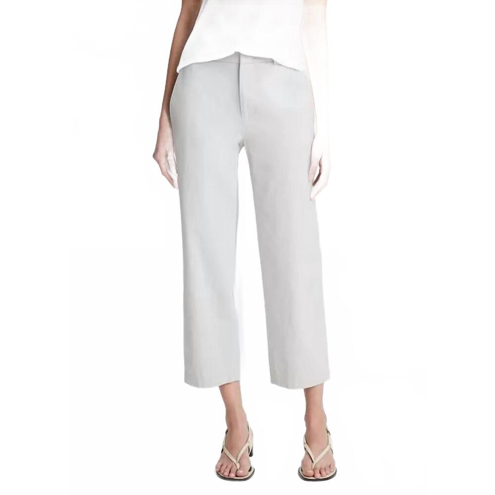 NEW VINCE low rise washed cotton crop pants in lunar dust